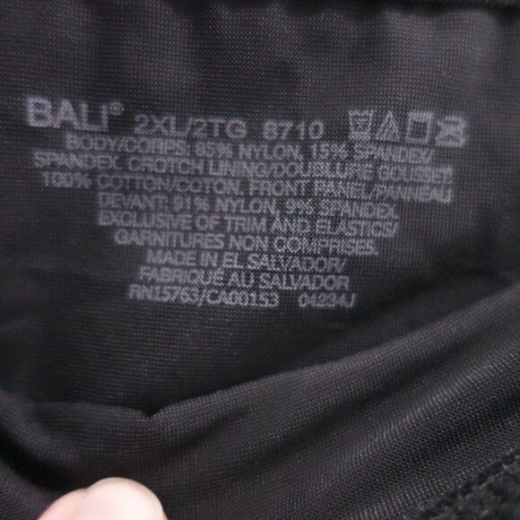 NEW Bali 2-Pack Firm Control Tummy Panel Brief Plus Size 2XL DFXX710 - Picture 4 of 7